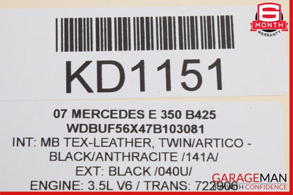 03-09 Mercedes W211 E350 E320 E550 E500 Door Lock Actuator Rear Left Driver Side