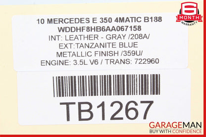 10-18 Mercedes W212 E350 CLS550 Sport Rear Left & Right Exhaust Muffler Tip Set
