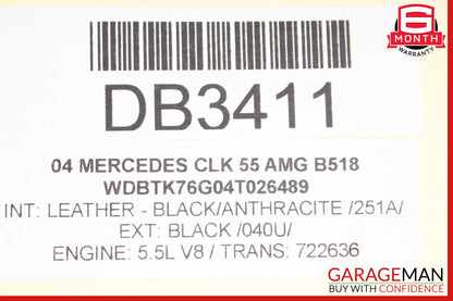 03-05 Mercedes W209 CLK55 AMG Front Right Side Interior Door Trim Panel Cover