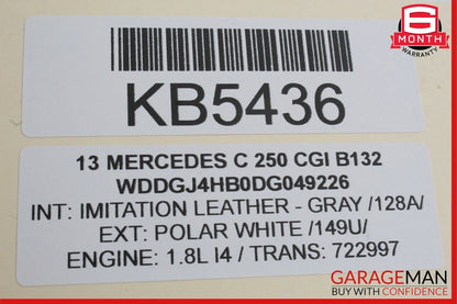12-14 Mercedes C300 C350 C250 Speedometer Odometer Instrument Cluster Gauge