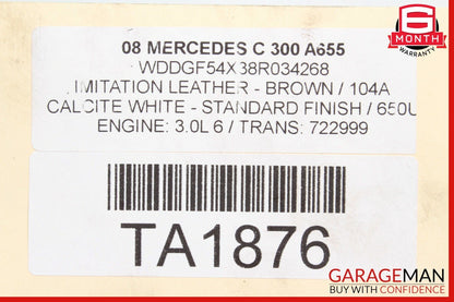 08-14 Mercedes W204 C300 C350 Rear Left / Right Lower Control Thrust Arm