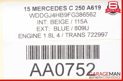 08-17 Mercedes W204 C250 Front Right Passenger Side Exterior Door Handle Blue