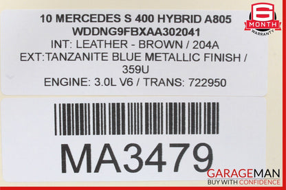 07-13 Mercedes W221 S400 S550 Trunk Lid Unlock Release Handle 2217500893 OEM