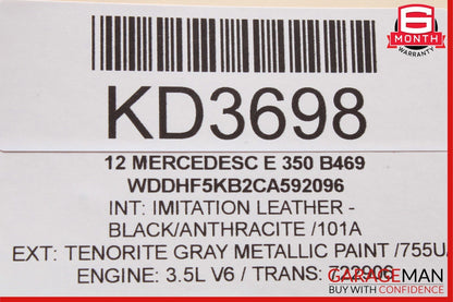08-16 Mercedes GLK350 C250 E350 Rear Right Door Window Regulator Motor Unit