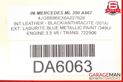 06-12 Mercedes R350 GL450 ML350 Rear Differential Diff Axle Carrier Assembly