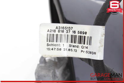 12-18 Mercedes W218 CLS550 Left Side Door Rear View Mirror w/ Blind Spot OEM