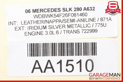 05-11 Mercedes R171 SLK280 SLK55 AMG Convertible Top Roof Control Module Unit