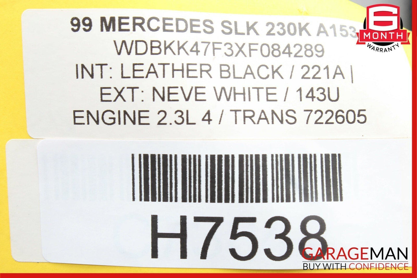 97-03 Mercedes E320 CLK320 SLK230 Front Left Side Foglight Fog Light Lamp OEM