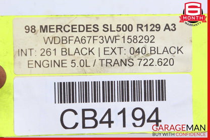 96-99 Mercedes R129 SL500 S500 M119 Upper Engine Motor Air Intake Manifold OEM