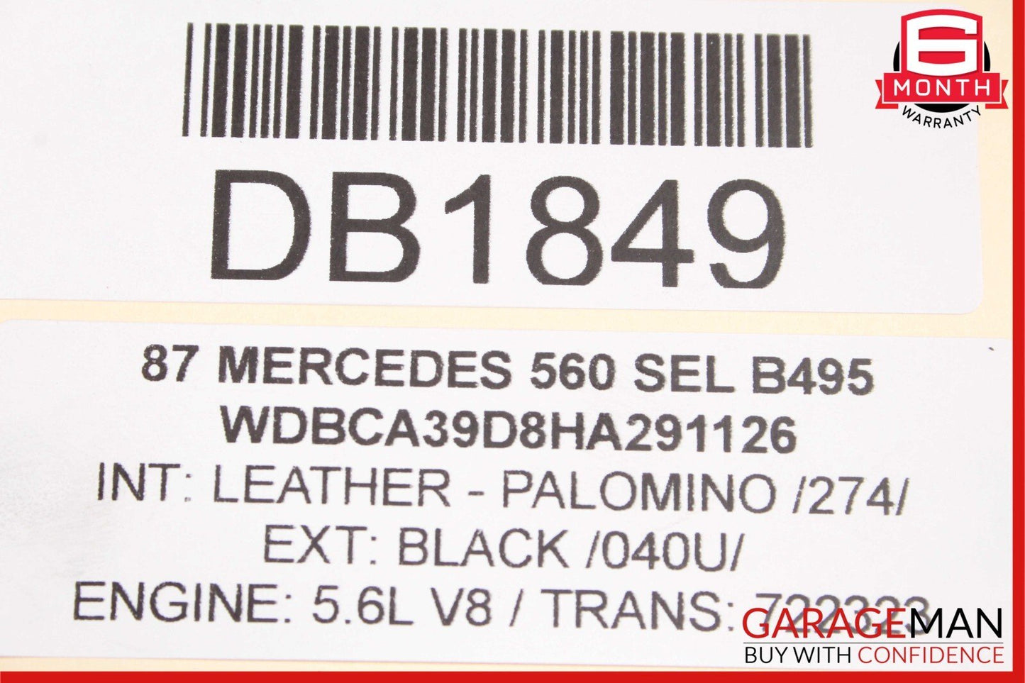 86-91 Mercedes W126 560SEL Engine Motor Radiator Cooler Assembly OEM