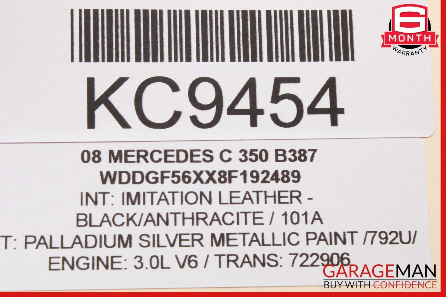 08-16 Mercedes W204 C350 E350 C63 AMG Rear Right Door Lock Latch Actuator OEM
