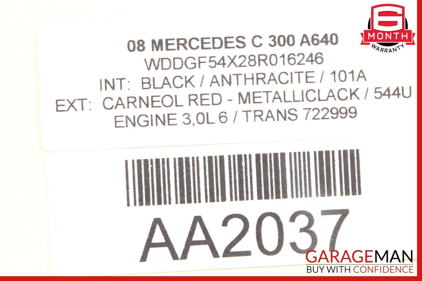 08-11 Mercedes W204 C300 C350 Rear Right Passenger Side Door Control Module OEM
