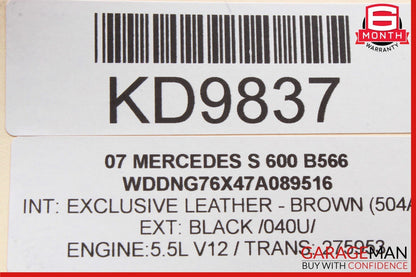 07-14 Mercedes W221 S600 CL550 Accelerator Foot Gas Pedal Control Electronic OEM