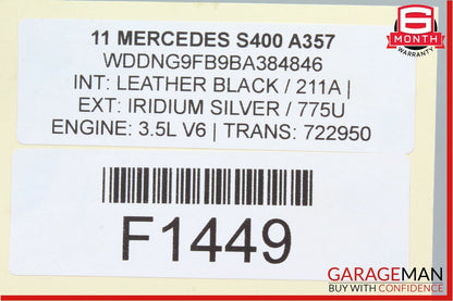 07-13 Mercedes W221 S400 S450 Trunk Lid Hydraulic Locking Pull Down Pump OEM