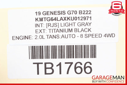 19-21 Genesis G70 Power Brake Booster Master Cylinder Reservoir OEM