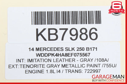 08-17 Mercedes R172 SLK250 E350 C250 Trunk Lid Latch Lock Actuator OEM