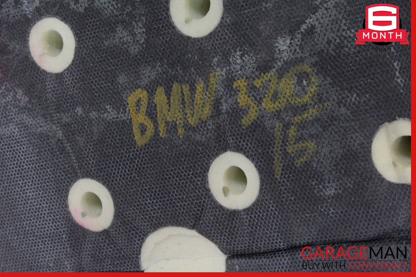 12-18 BMW F30 320i Front Left Top Upper Seat Cushion Black OEM