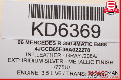 05-12 Mercedes W251 R350 E350 C300 C350 Fuel Injector Rail w/ Fuel Injectors OEM