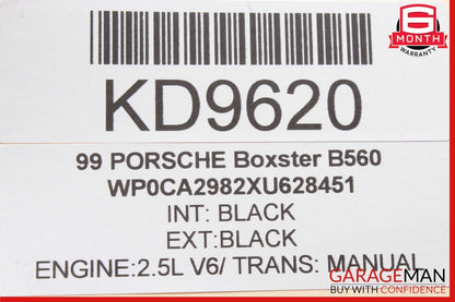 97-00 Porsche Boxter 986 Steering Wheel Airbag Air Bag Black OEM