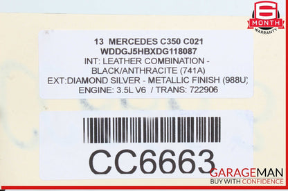 10-16 Mercedes W204 C350 E350 SL400 Rear Differential Diff Axle Carrier OEM