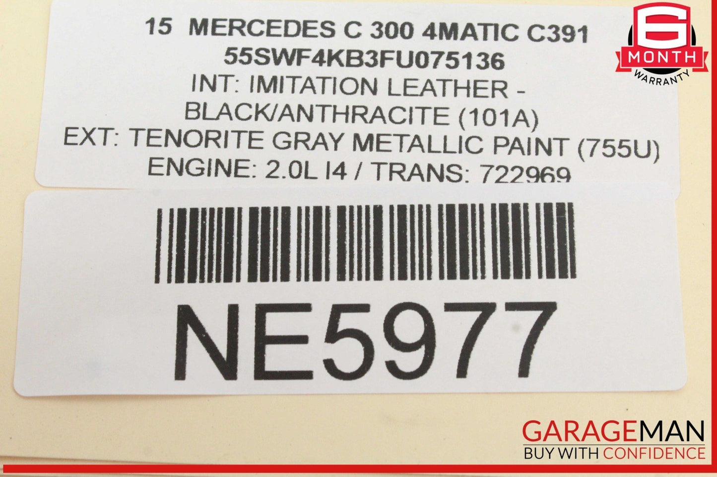 15-20 Mercedes W205 C300 A/C Air Conditioning Compressor 0032306911 OEM