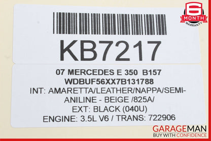 03-09 Mercedes E350 GL450 E63 AMG Sirius Satellite Radio Receiver Module Unit