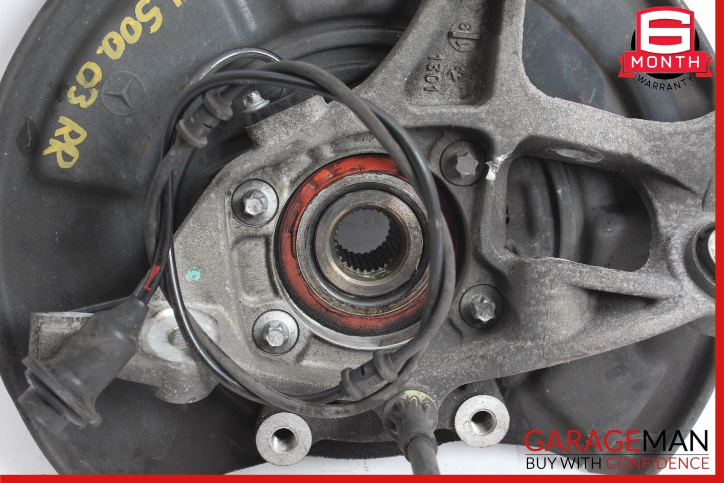 03-06 Mercedes R230 SL500 SL600 Rear Right Spindle Knuckle Hub Bearing Assy