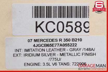 03-13 Mercedes W251 R350 GL550 Seat Control Module Front Left 2118704926 OEM