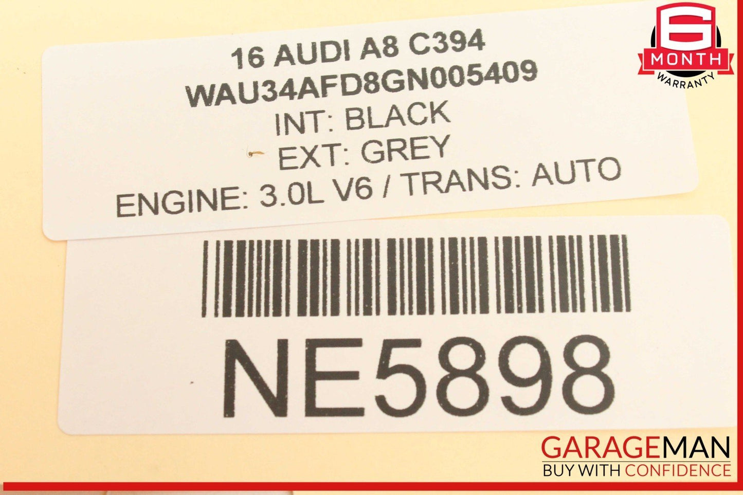 11-18 Audi A8 Engine Ignition Start Stop Switch Button w/ Key Fob 4H1905217A OEM