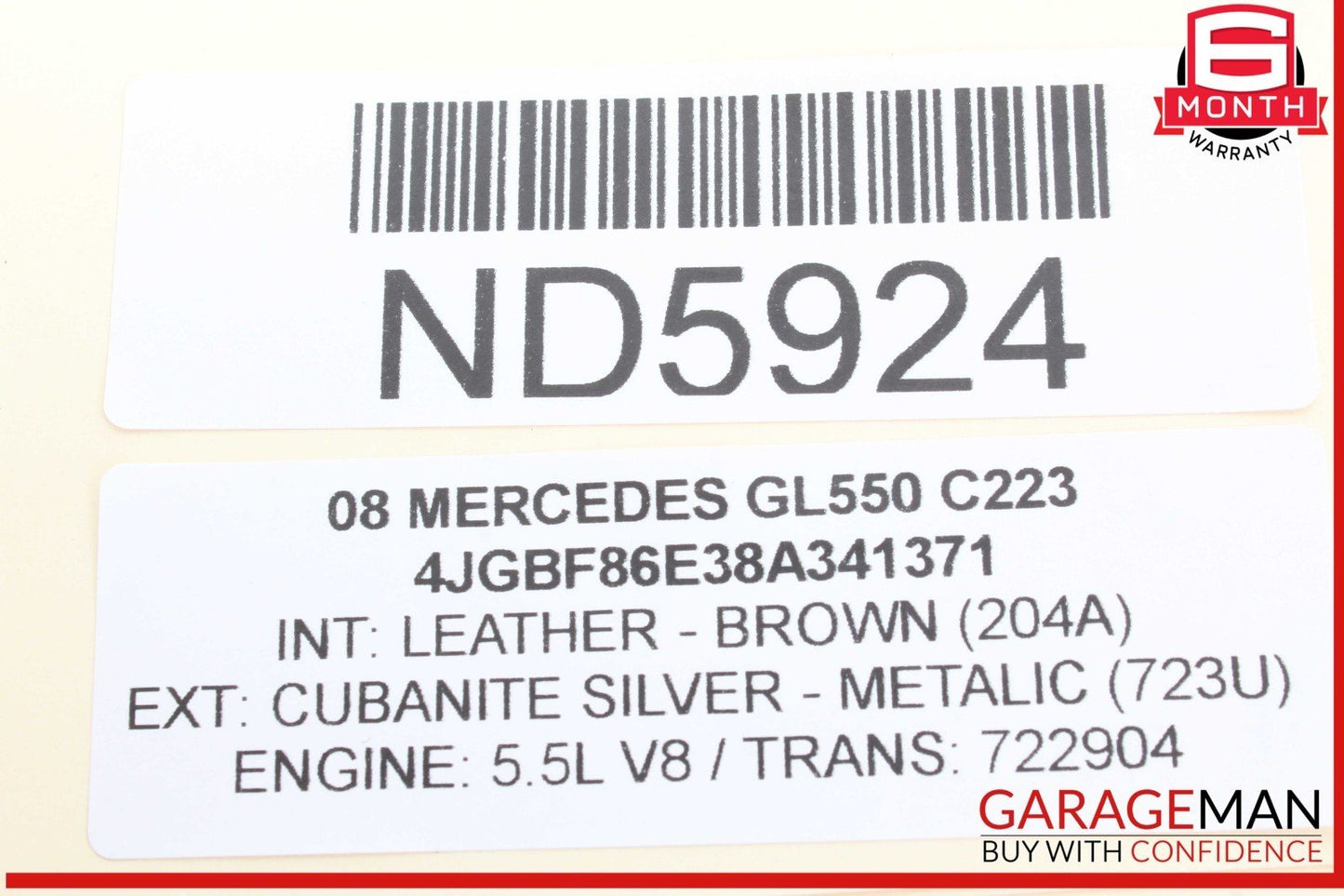 07-09 Mercedes X164 GL550 GL450 Third Row Seat Power Folding Control Module Unit