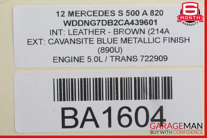 10-13 Mercedes W221 S500 S600 Rear Left or Right Door Loud Sound Speaker OEM