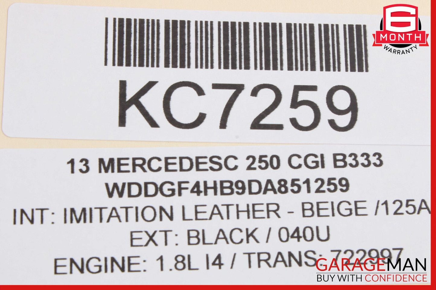 08-14 Mercedes-Benz C250 W204 Right Front Passenger Side Door Lock Actuator 2047203035