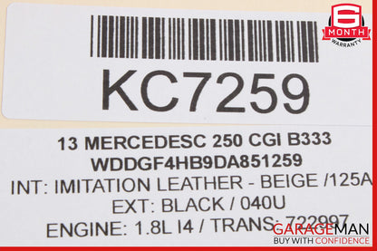 08-14 Mercedes-Benz C250 W204 Right Front Passenger Side Door Lock Actuator 2047203035