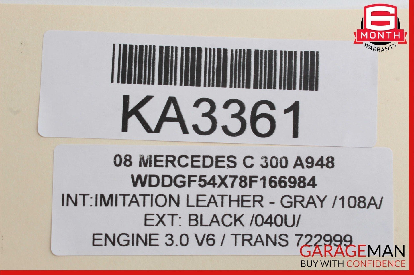 08-14 Mercedes W204 C300 C250 Rear Right Side Door Lock Latch Actuator OEM