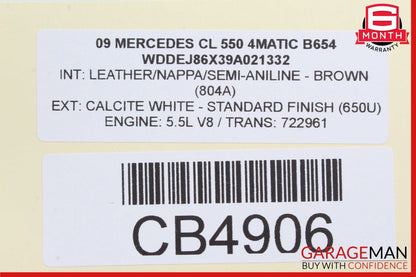 07-14 Mercedes W216 CL550 S550 Front Right Side Lower Control Arm OEM