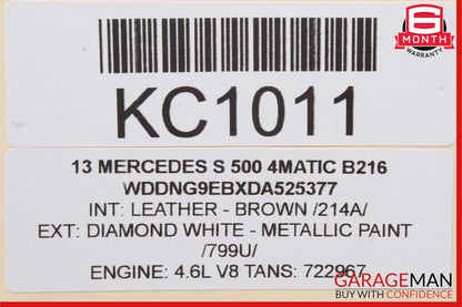 10-16 Mercedes S500 C350 E350 SLK350 Active Lane Assist Front Camera OEM