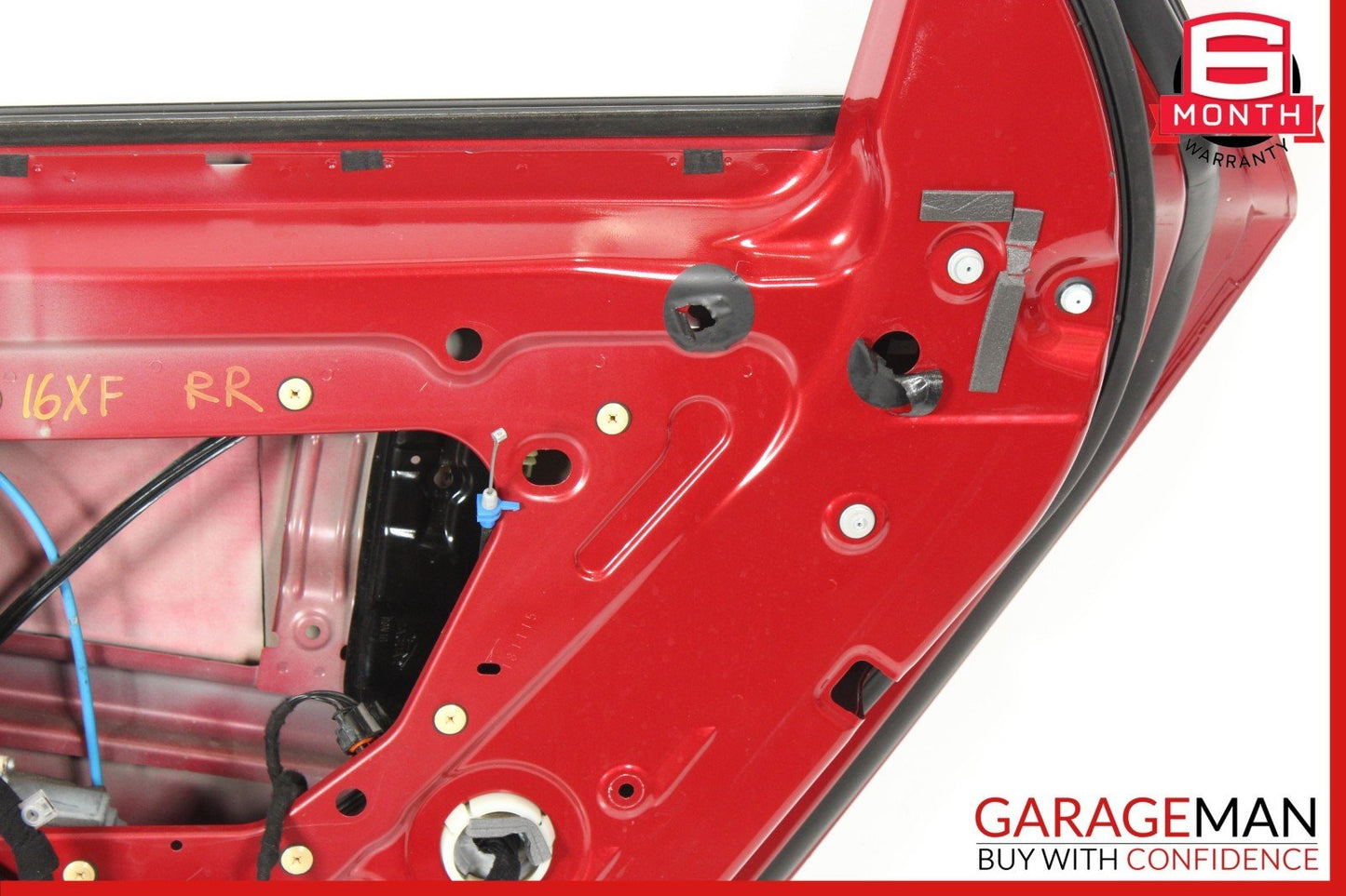 16-23 Jaguar XF Rear Right Passenger Side Door Shell Panel Red OEM