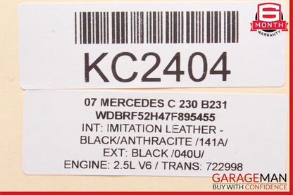 05-07 Mercedes W203 C230 C280 Rear Left Side Exterior Door Handle Black