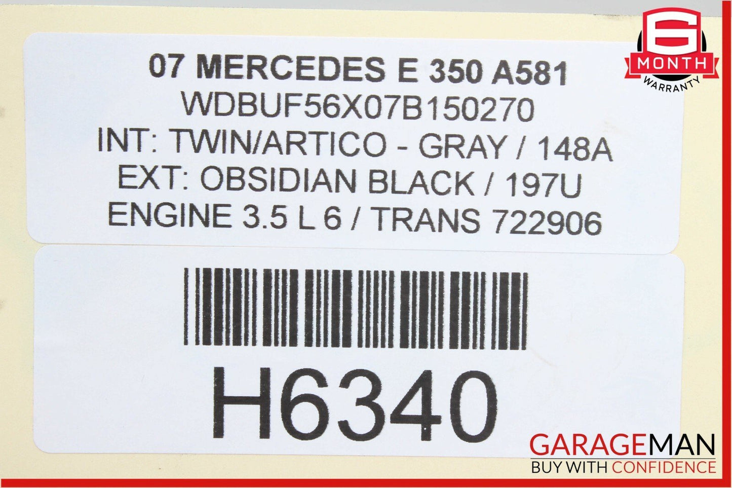 03-09 Mercedes W211 E320 E500 Rear Left Driver Side Interior Dome Light Lamp