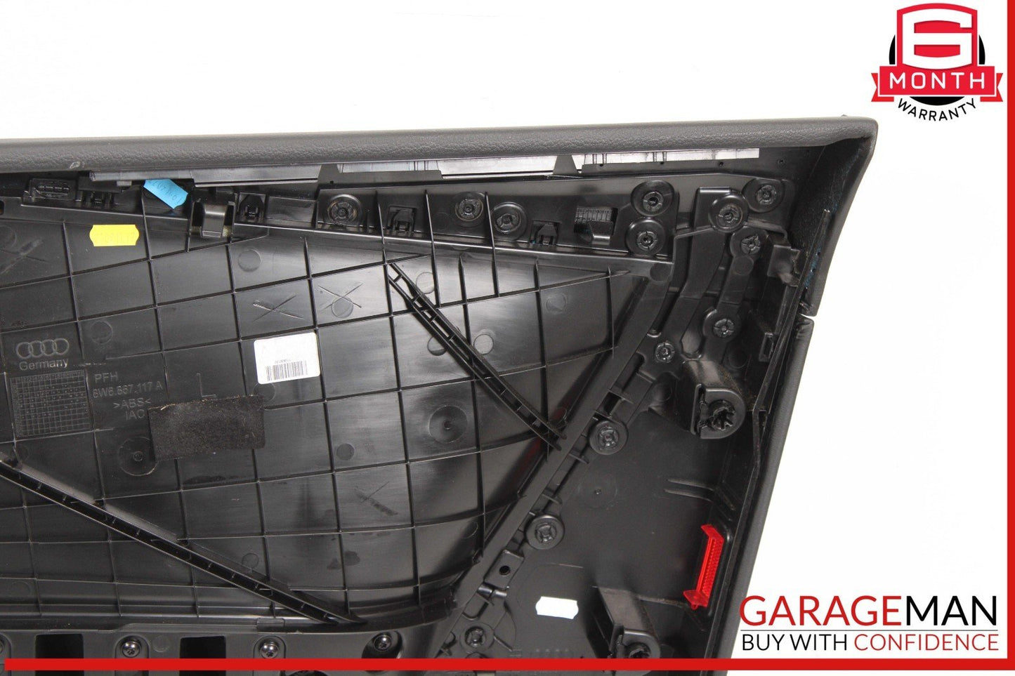 18-24 Audi S5 A5 RS5 Front Left Door Panel Trim Leather / Suede Black OEM