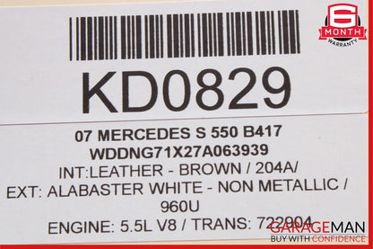 07-13 Mercedes W221 S550 S400 S350 Front Right Side Under Seat Control Unit