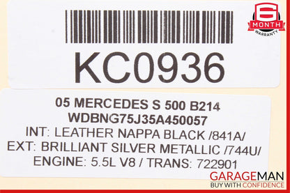 00-06 Mercedes W220 S430 S500 Front Center Console Shift Shifter Trim Bezel Wood
