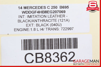 08-14 Mercedes W204 C250 C300 Upper Radiator Core Support Bar OEM