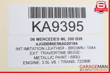 06-12 Mercedes X164 GL450 R350 ML350 Front Right Side Door Control Module Unit