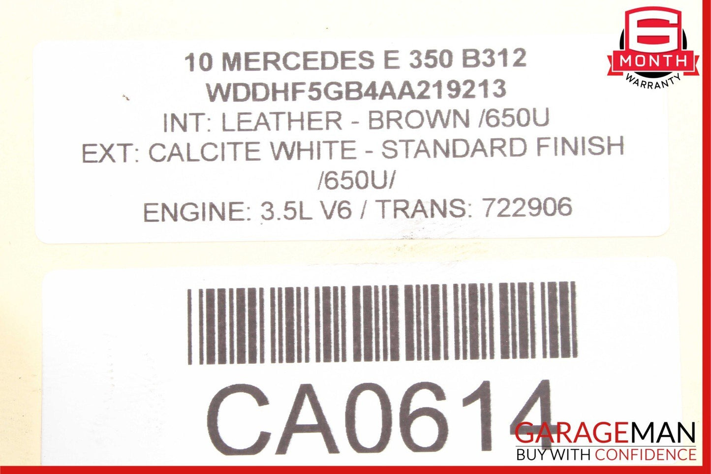 08-16 Mercedes W212 E350 GLK350 E550 Rear Left Door Window Regulator Motor Unit
