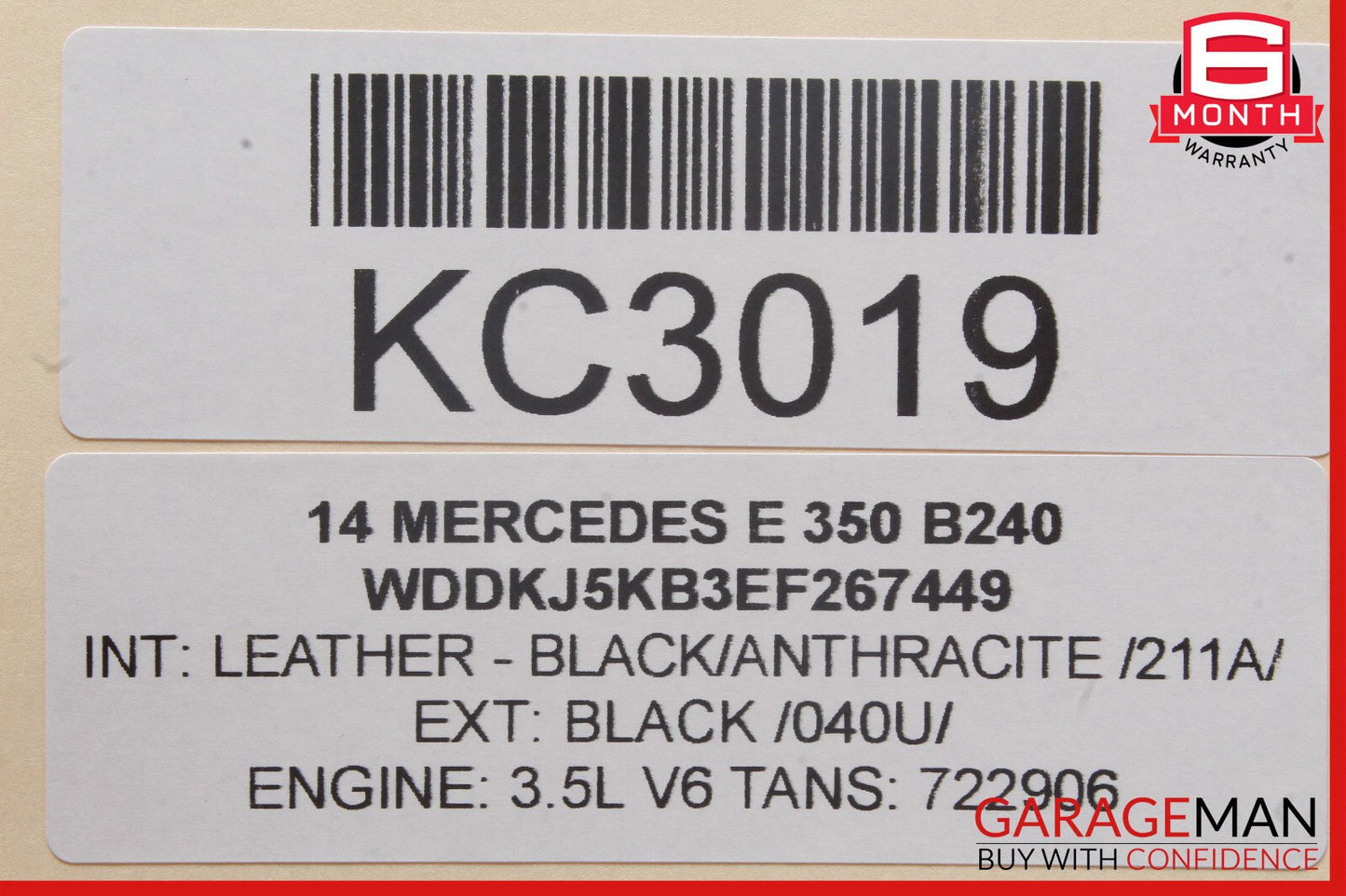 10-20 Mercedes W207 E350 SL550 Front Left Window Regulator Motor 2078200542 OEM
