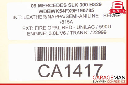 05-11 Mercedes R171 SLK200 SLK300 SLK350 Front Right Side Lower Control Arm RWD
