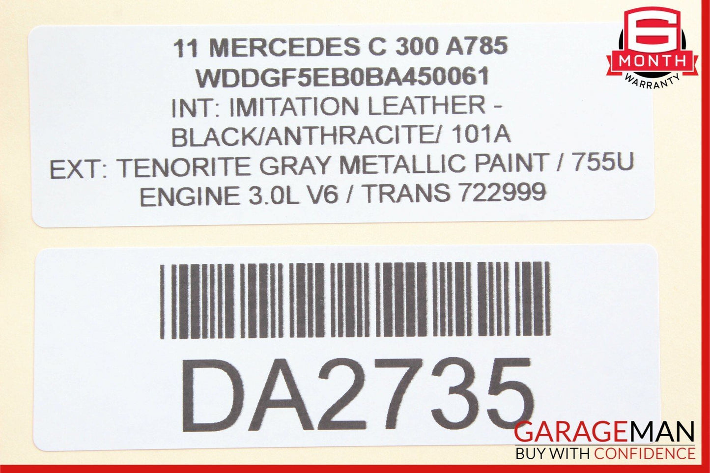 2011 Mercedes W204 C300 Speedometer Odometer Instrument Cluster Gauge OEM