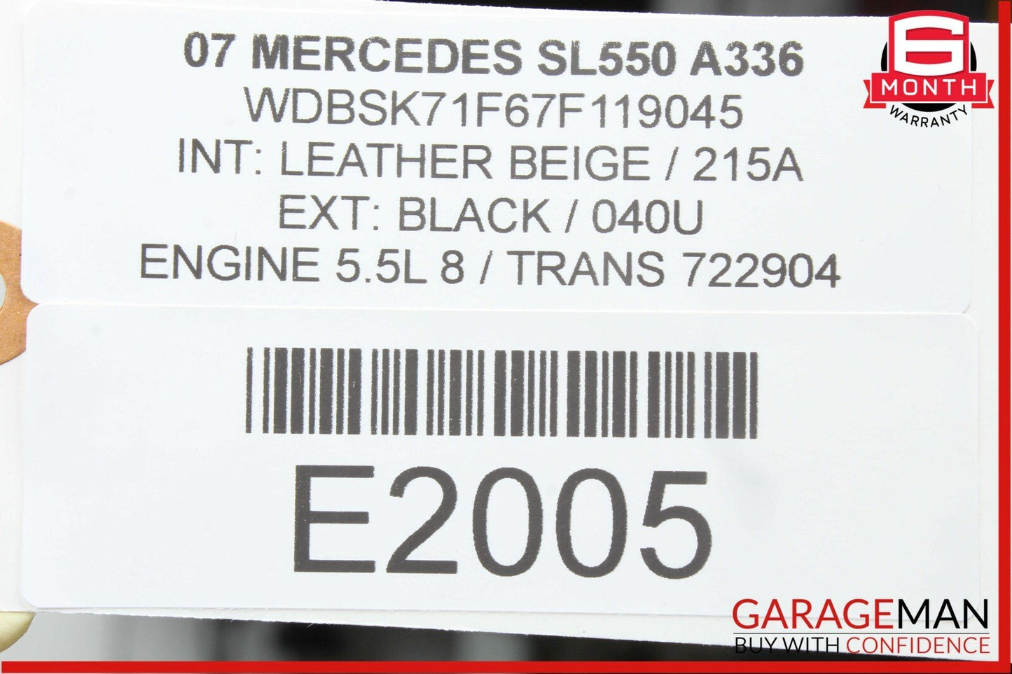 06-09 Mercedes SL550 E350 CLS63 AMG Communication Control Module 2198200926 Q1