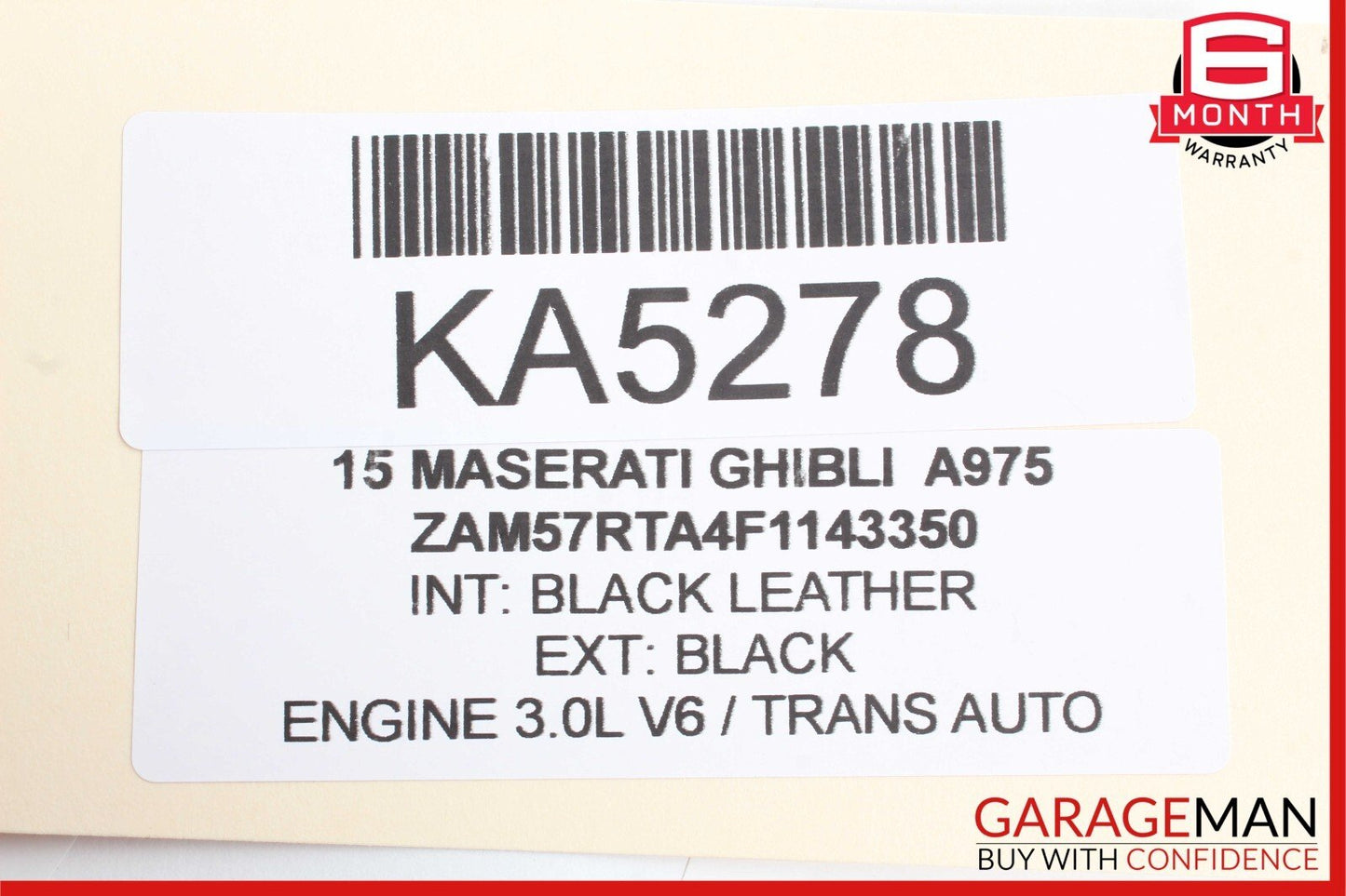 14-17 Maserati Ghibli Ignition Engine Start Stop Switch Control 670013537 OEM